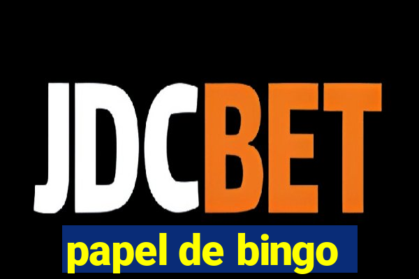 papel de bingo